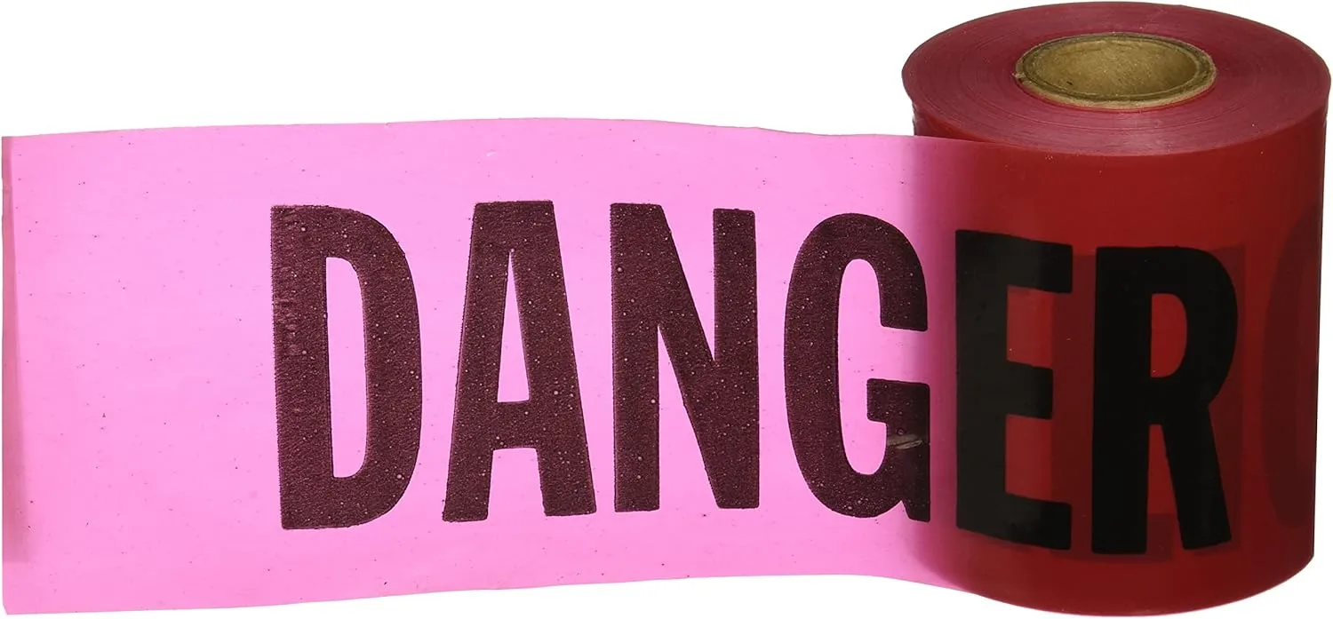 Empire 77-0204 Danger/Peligro Safety Barricade Tape, 200' x 3"