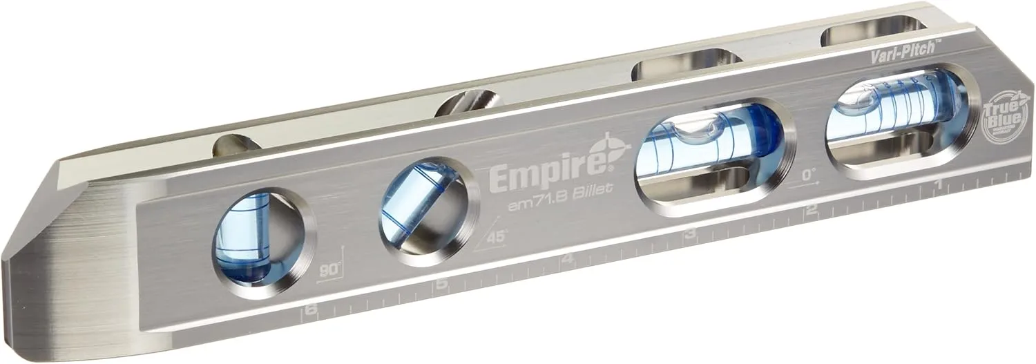 EMPIRE EM71.8 Professional True Blue Magnetic Box Level, 8"