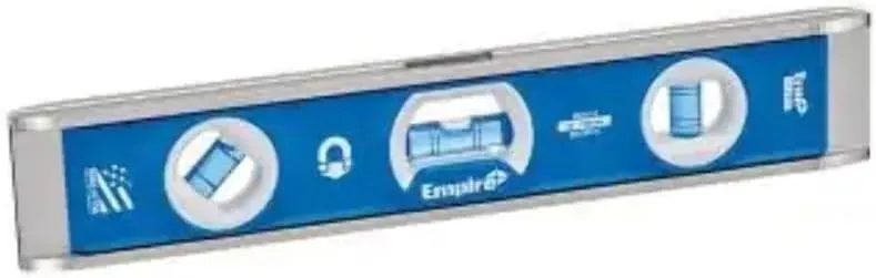 EMPIRE LEVEL EM70.10 10" TRUBLU Torpedo Level - Blue, Aluminum, Magnetic