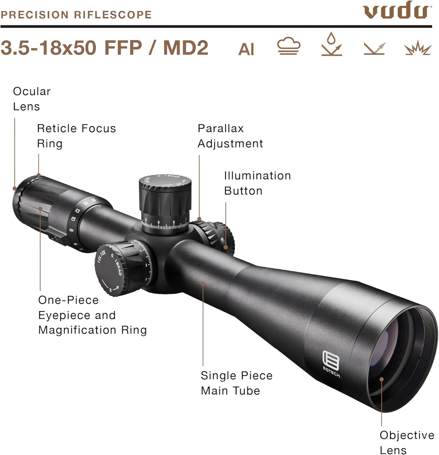 EOTECH Vudu Precision Rifle Scope FFP