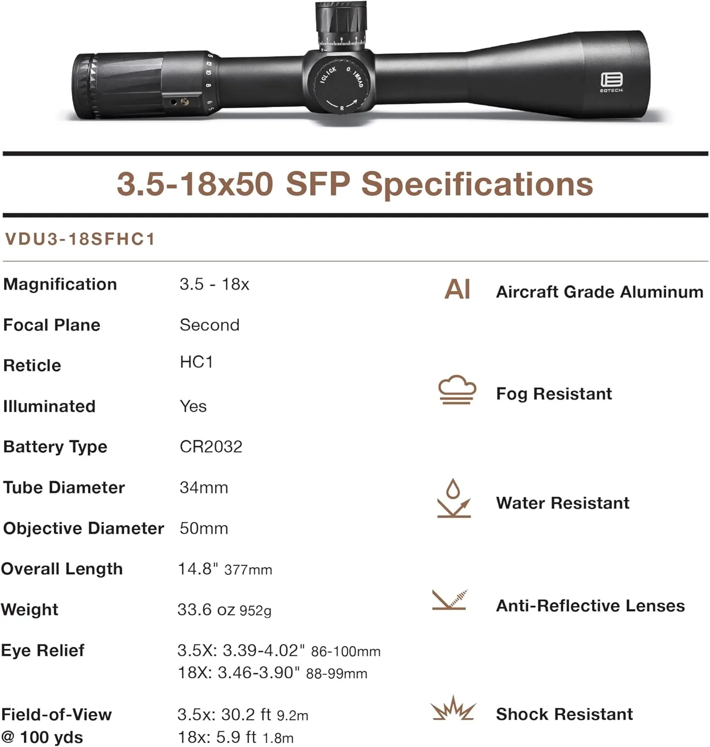EOTECH Vudu Precision Rifle Scope