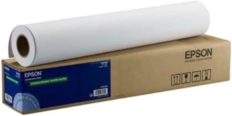 Epson Non-Glare Matte Surface Paper, 2" Core, 8.3 Mil, 36" X 82 Ft, Matte White