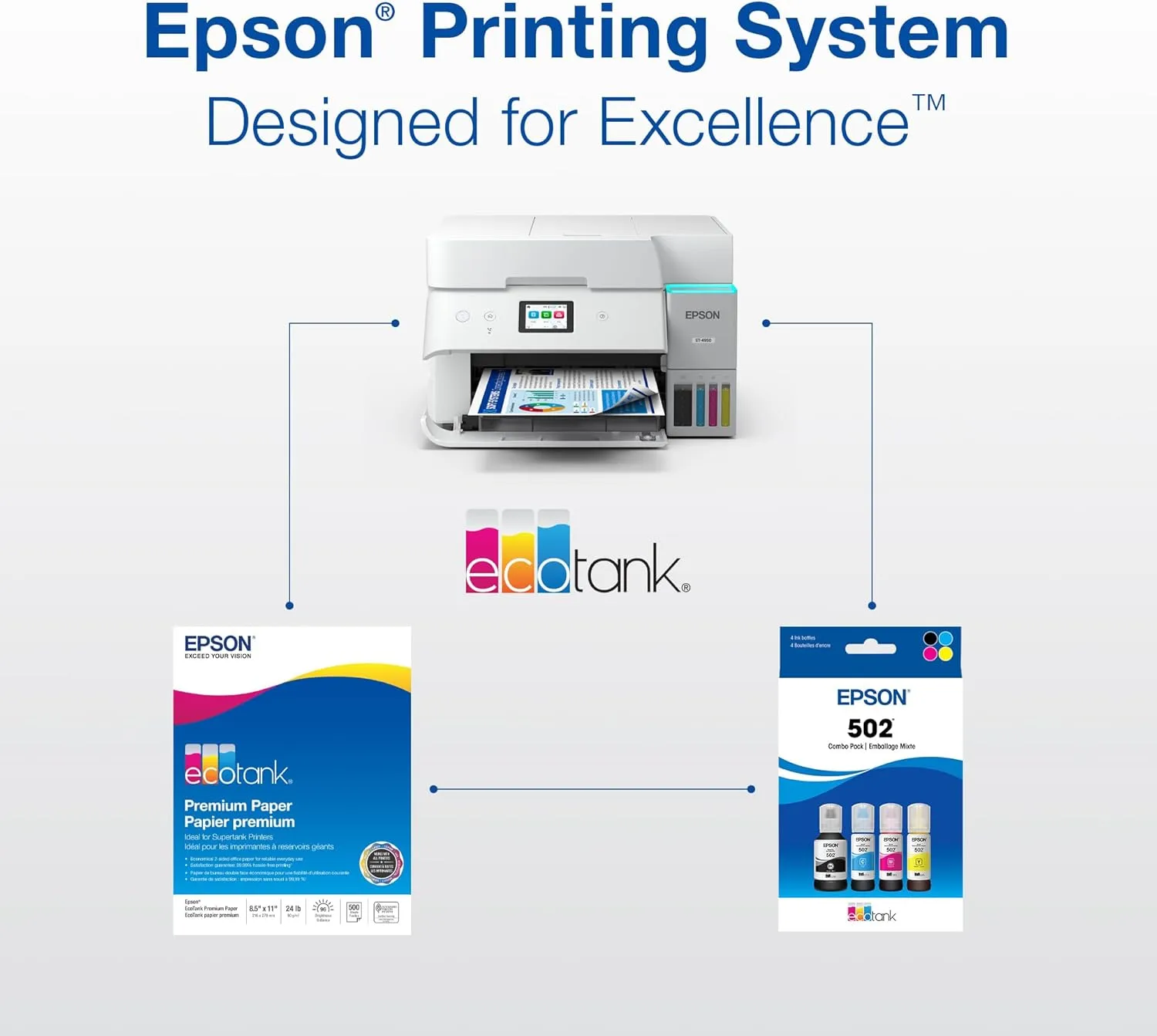 Epson 502 EcoTank Replacement Ink Bottles