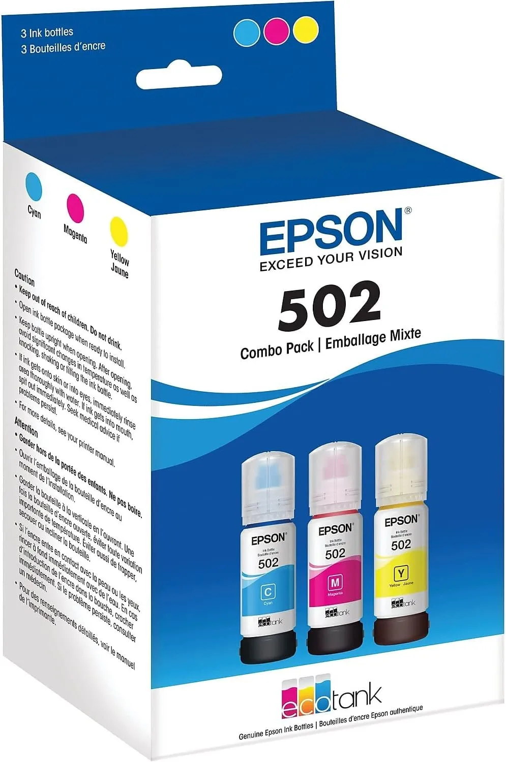 Epson 502 EcoTank Replacement Ink Bottles