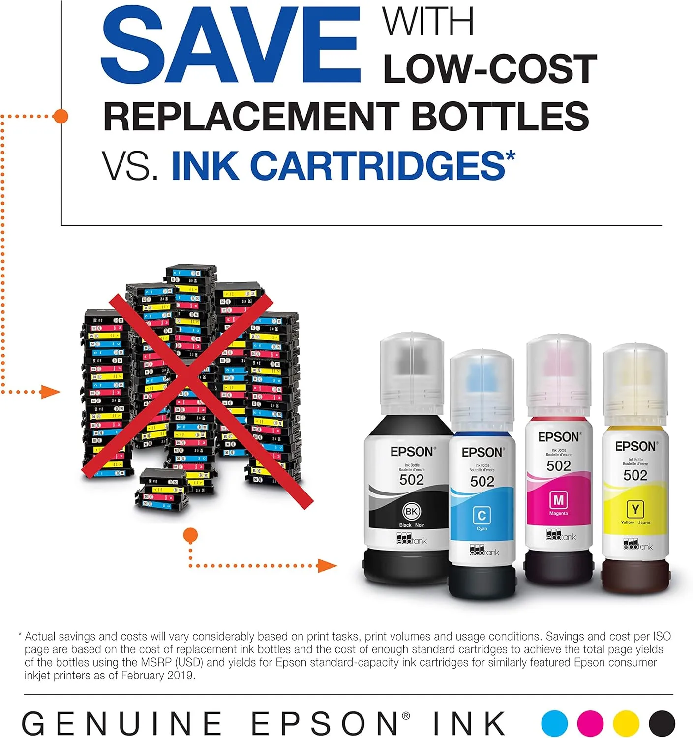 Epson 502 EcoTank Replacement Ink Bottles