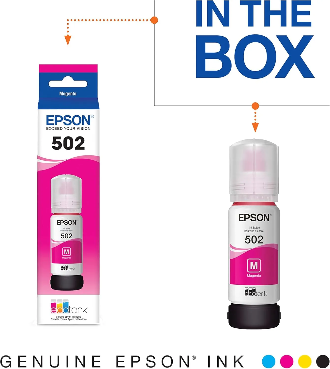 Epson 502 EcoTank Replacement Ink Bottles