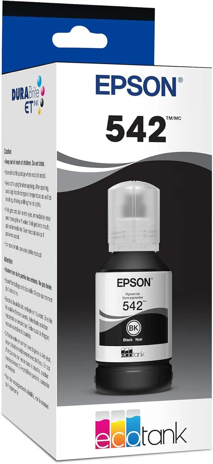 EPSON 542 EcoTank Black Ink Refill Bottle (T542120-S)