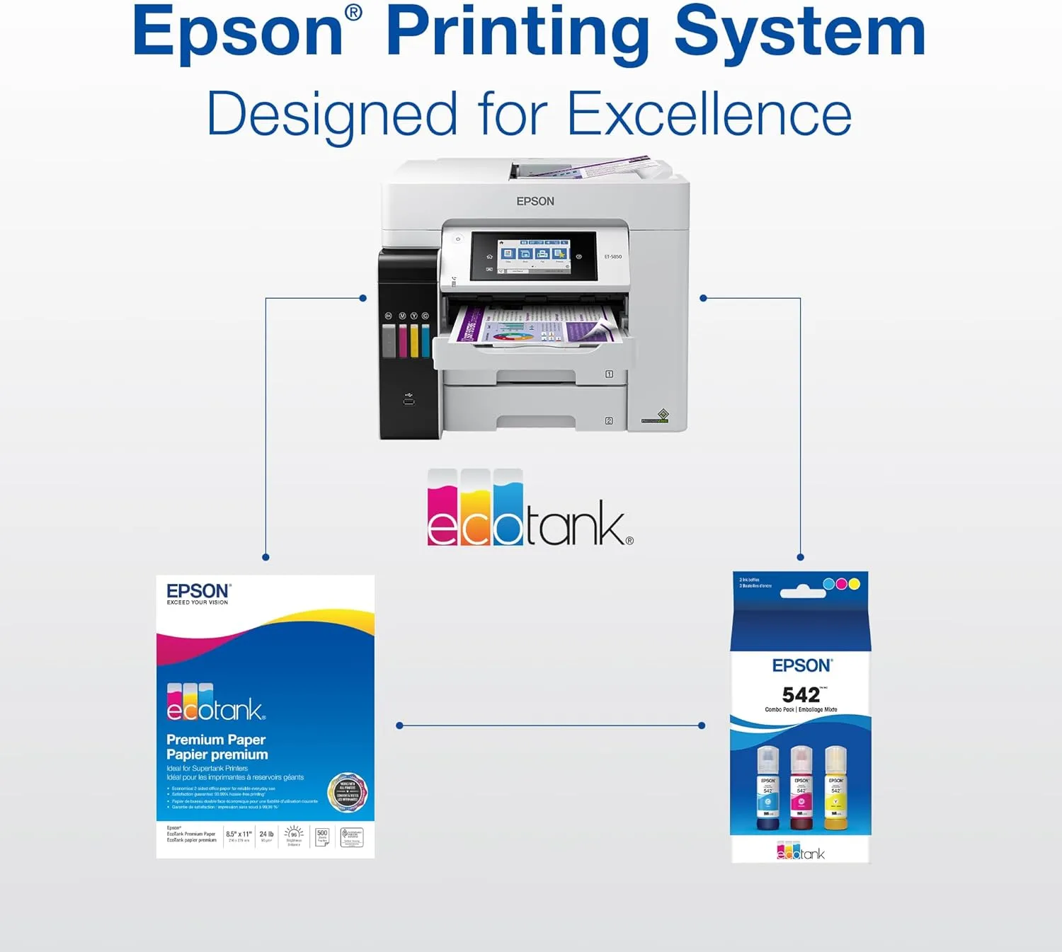 EPSON 542 EcoTank Black Ink Refill Bottle (T542120-S)