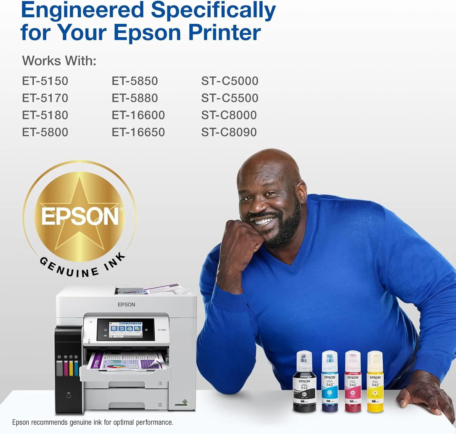 EPSON 542 EcoTank Black Ink Refill Bottle (T542120-S)