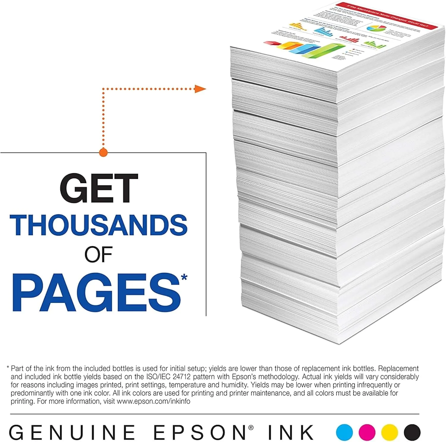 EPSON 542 EcoTank Ink Ultra-high Capacity Bottle Color Combo Pack (T542520-S)
