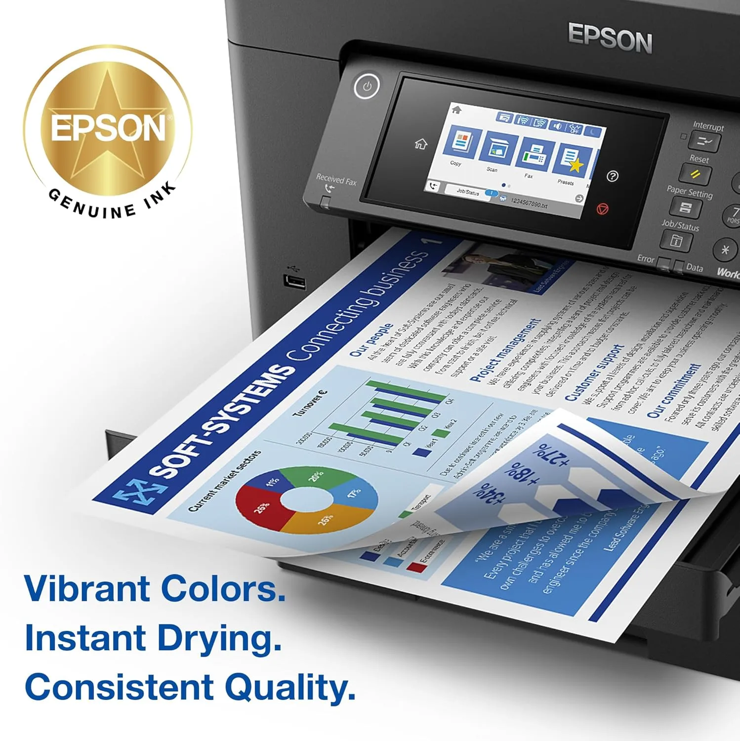 EPSON 812 DURABrite Ultra Ink Extra-high Capacity Black Cartridge (T812XXL120-S) Works with WorkForce Pro WF-7310, WF-7820, WF-7840, WorkForce EC-C7000
