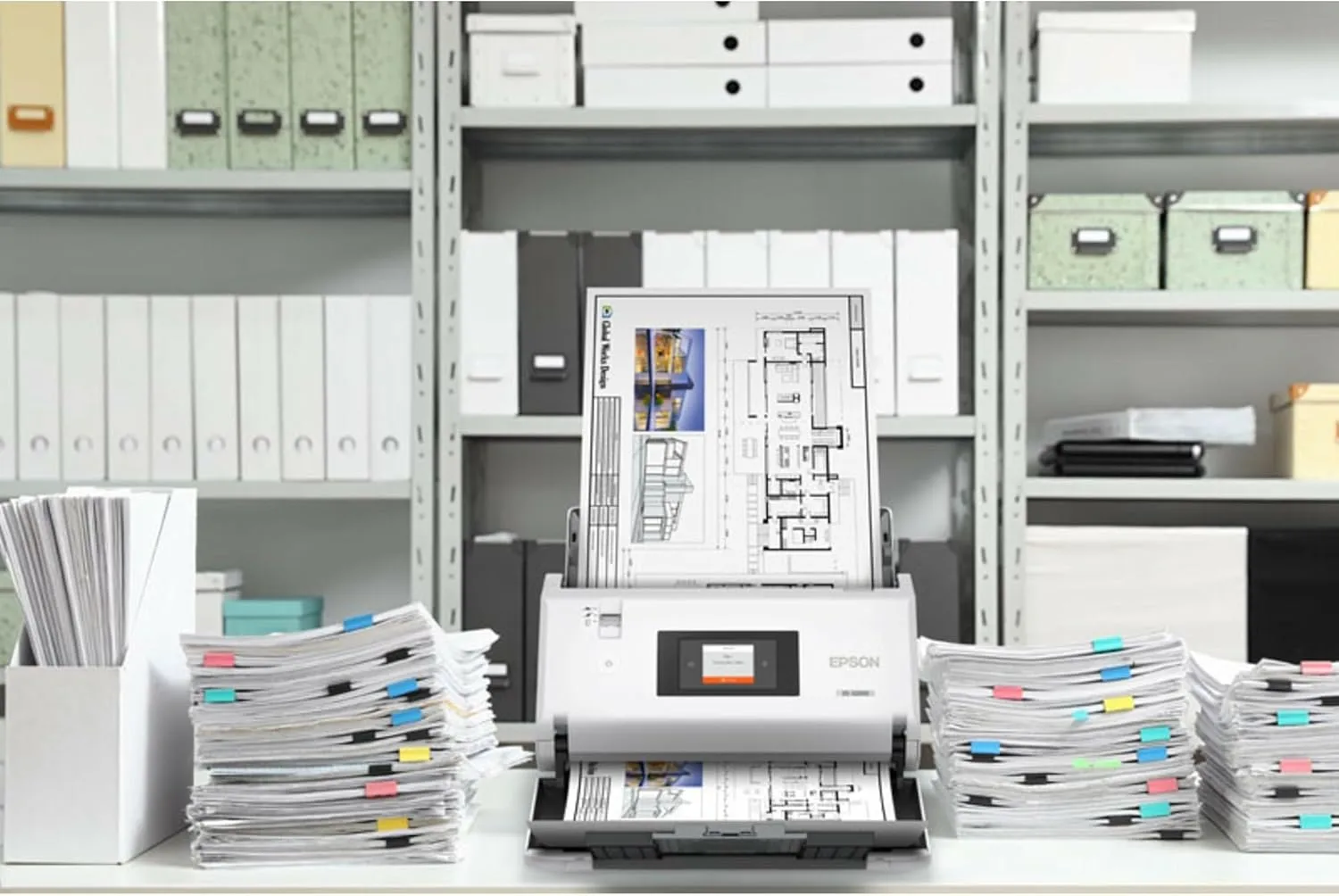 Epson DS-32000 Large-format Document Scanner - 1200 dpi, 120-Sheet Duplex ADF