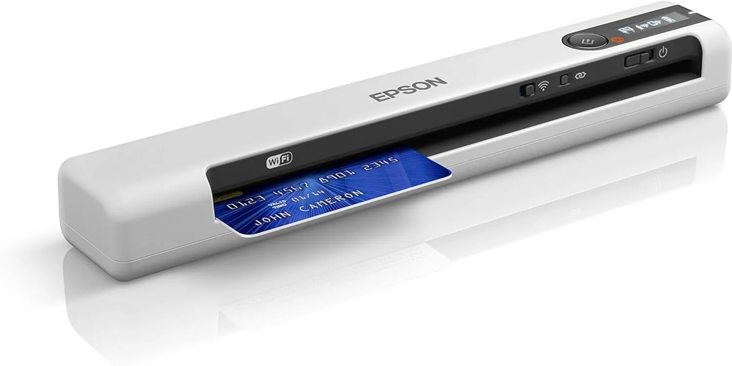 Epson DS-80W Wireless Portable Document Scanner for PC & Mac