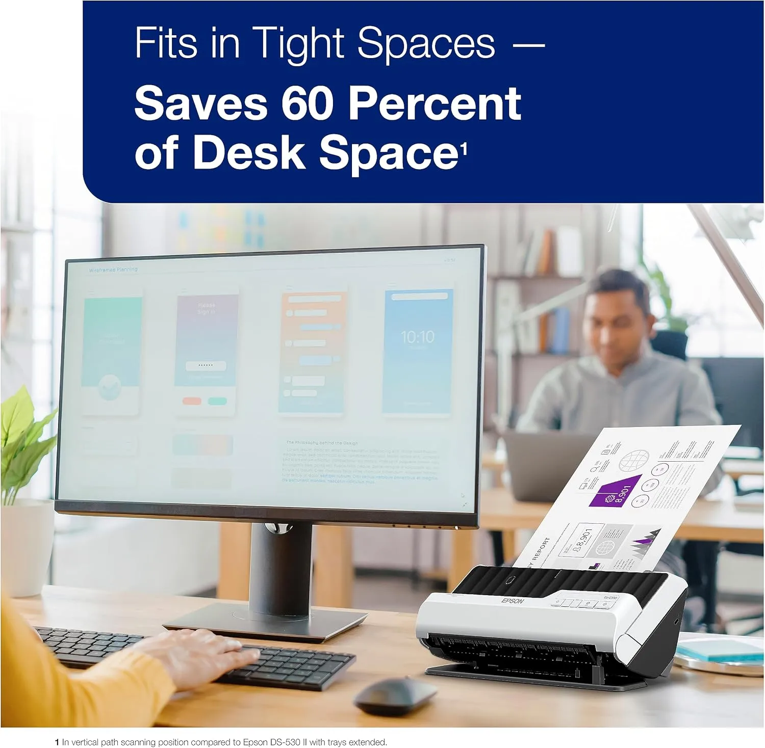 Epson DS-C330 Duplex Compact Desktop Document Scanner