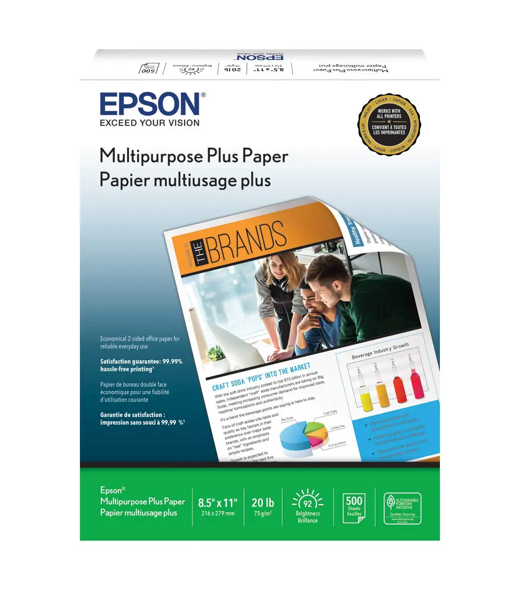 Epson Multipurpose Plus Paper - S450217-4 8.5 x 11 (500 sheets)