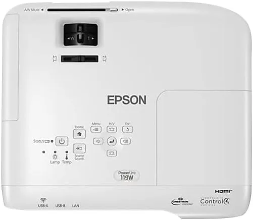 Epson PowerLite 119W 3LCD WXGA Classroom Projector with Dual HDMI