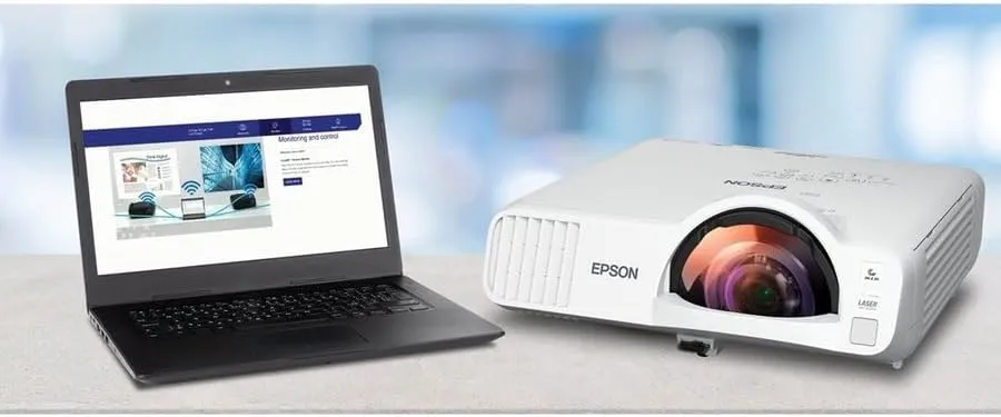 Epson PowerLite L210SF Short Throw 3LCD Projector - 1080p, 4000 lm
