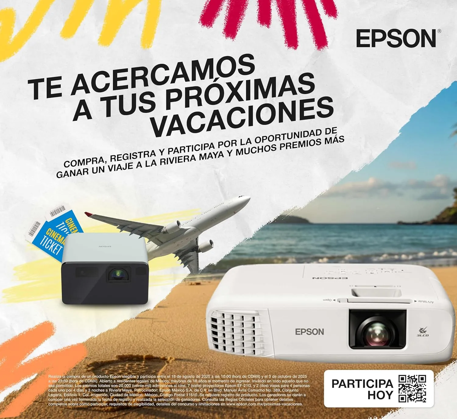 Epson PowerLite W49 LCD Projector - WXGA 1280x800 - 3800 Lumens - Ceiling Mountable