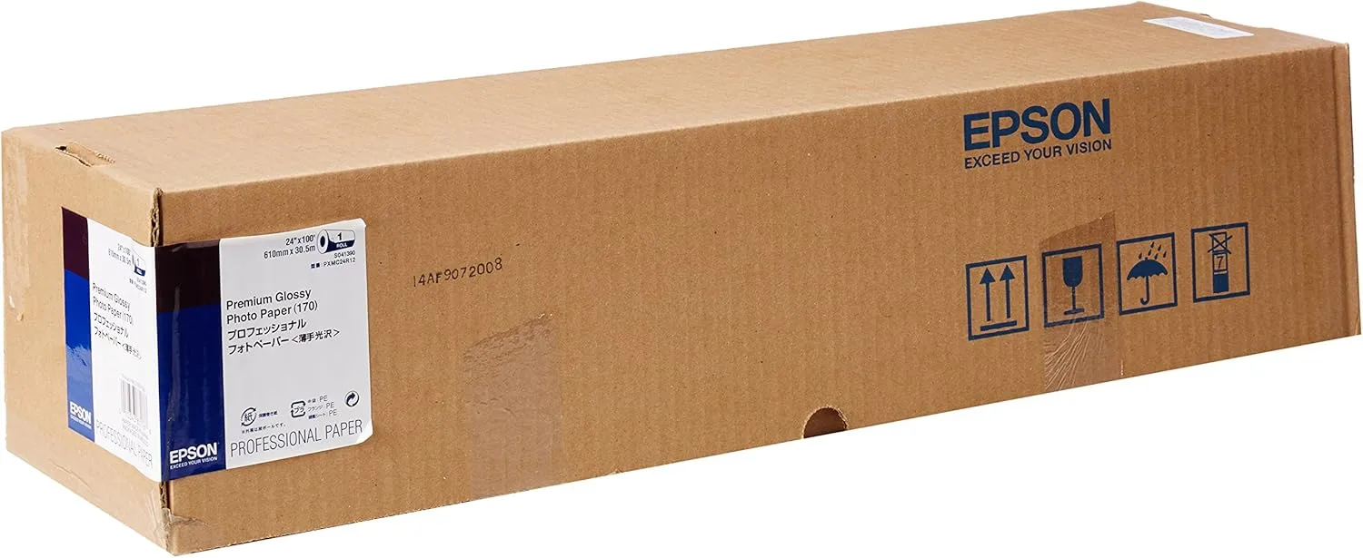 Epson Premium Glossy 24 Inch x 100 Feet Photo Paper (S041390) Roll