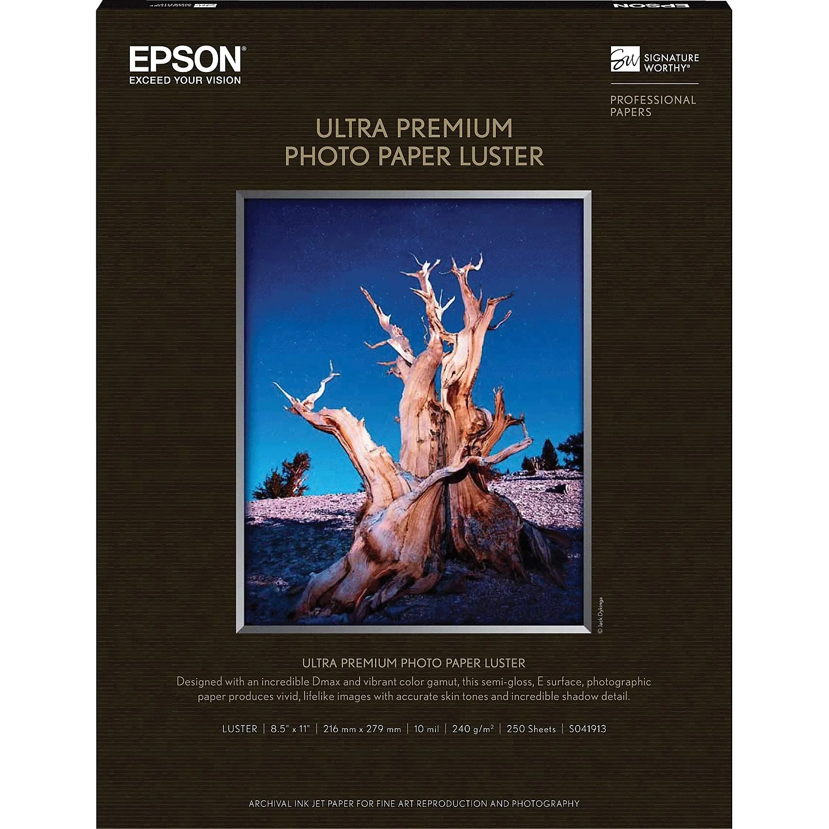 Epson Premium Luster Photo Paper 8.5 x 11 - 250 Sheets