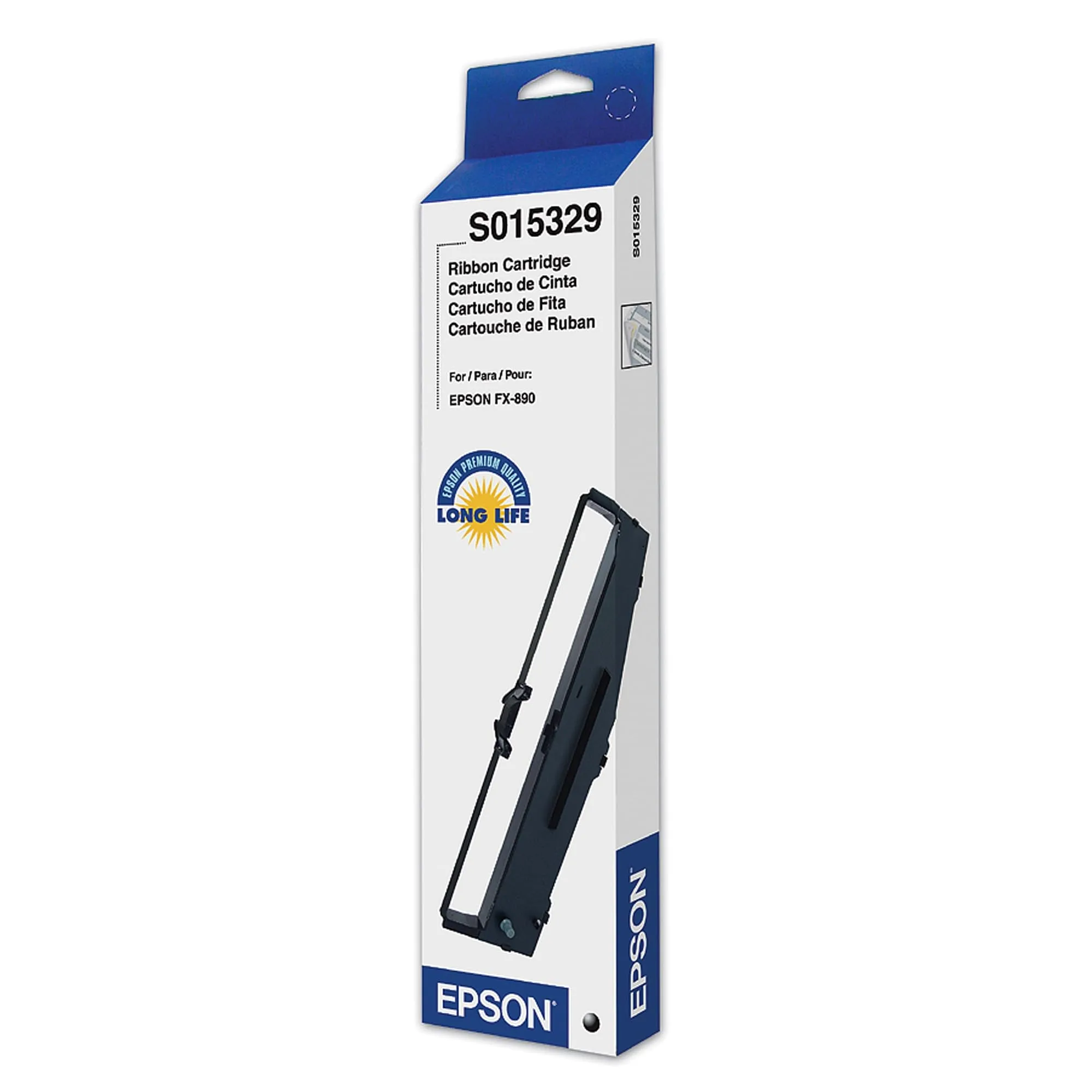 Epson S015329 FX-890 Black Fabric Printer Ribbon