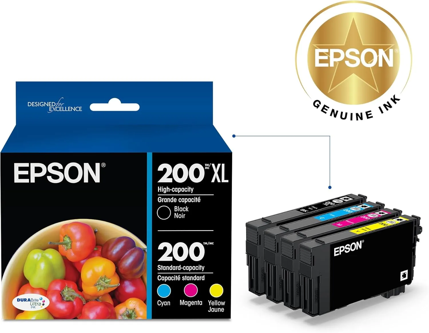 Epson T200XL DURABrite Ultra Ink Cartridges