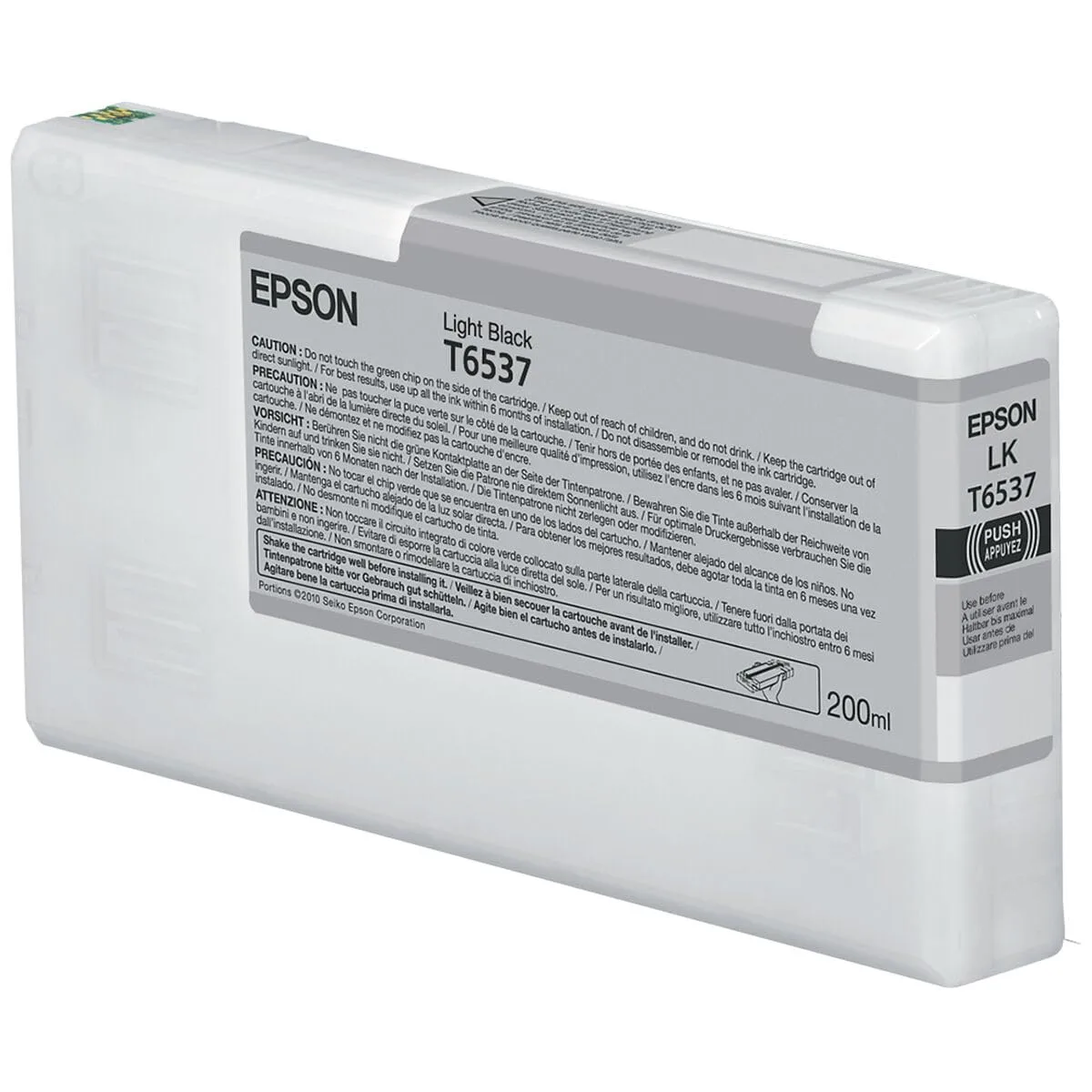 Epson T653700 Light Black UltraChrome HDR Ink Cartridge (200 ml)