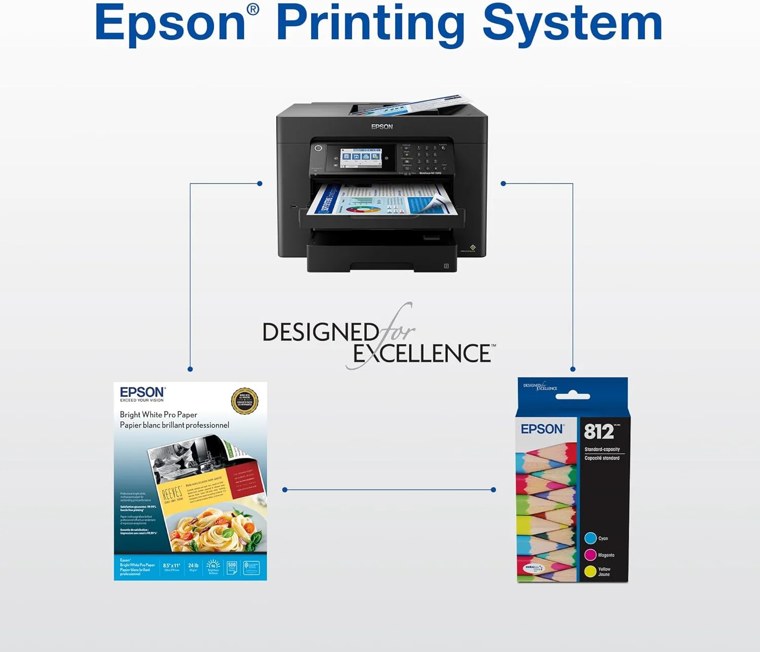 EPSON 812 DURABrite Ultra Ink Extra-high Capacity Black Cartridge (T812XXL120-S) Works with WorkForce Pro WF-7310, WF-7820, WF-7840, WorkForce EC-C7000