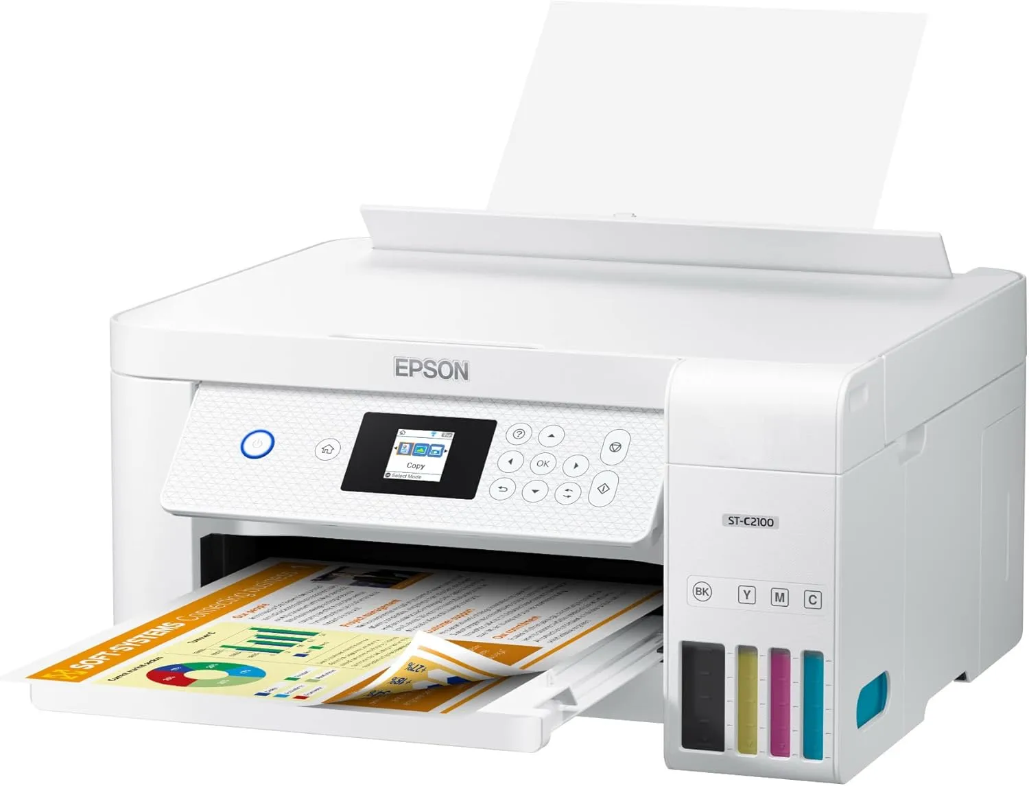 Epson Workforce ST-C2100 Wireless Inkjet Multifunction Printer - Color