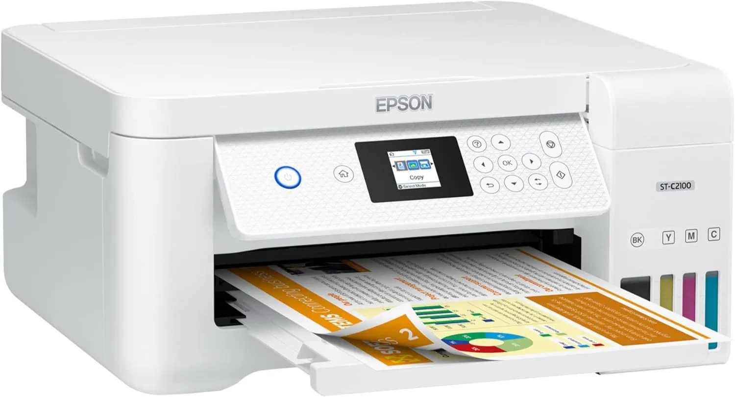 Epson Workforce ST-C2100 Wireless Inkjet Multifunction Printer - Color
