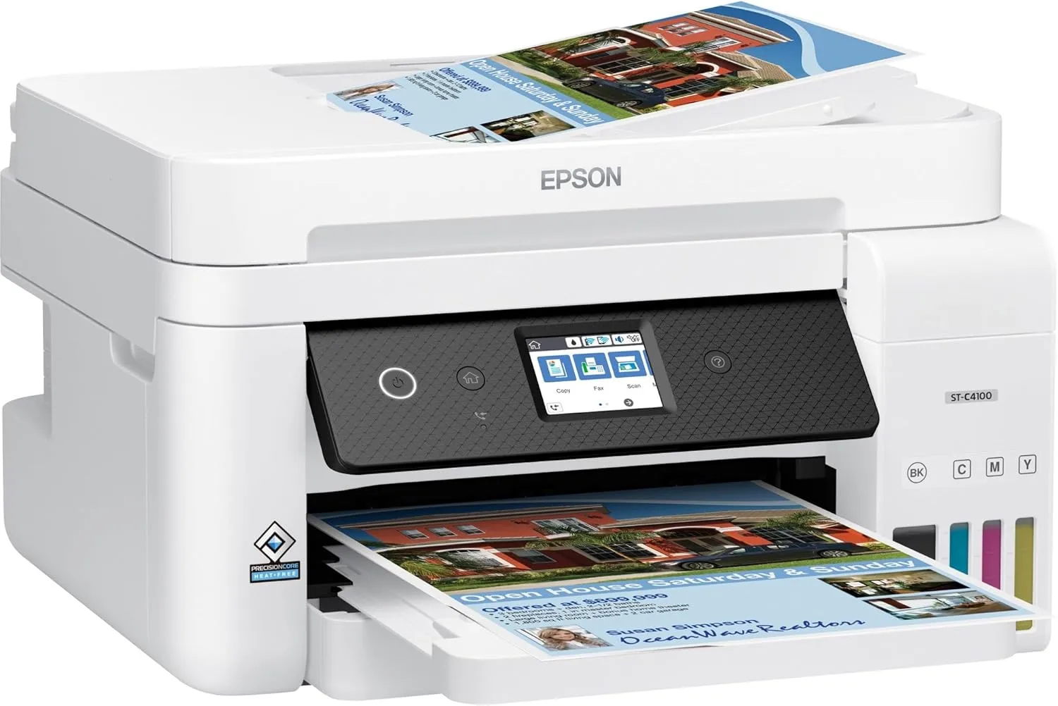 Epson Workforce ST-C4100 Wireless Inkjet Multifunction Printer - Color