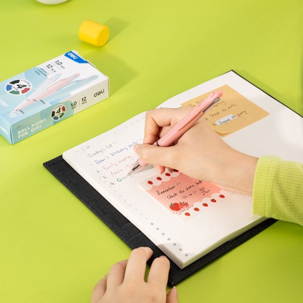 DELI EQ181 MACARON PEN 1.0MM - 4 IN 1