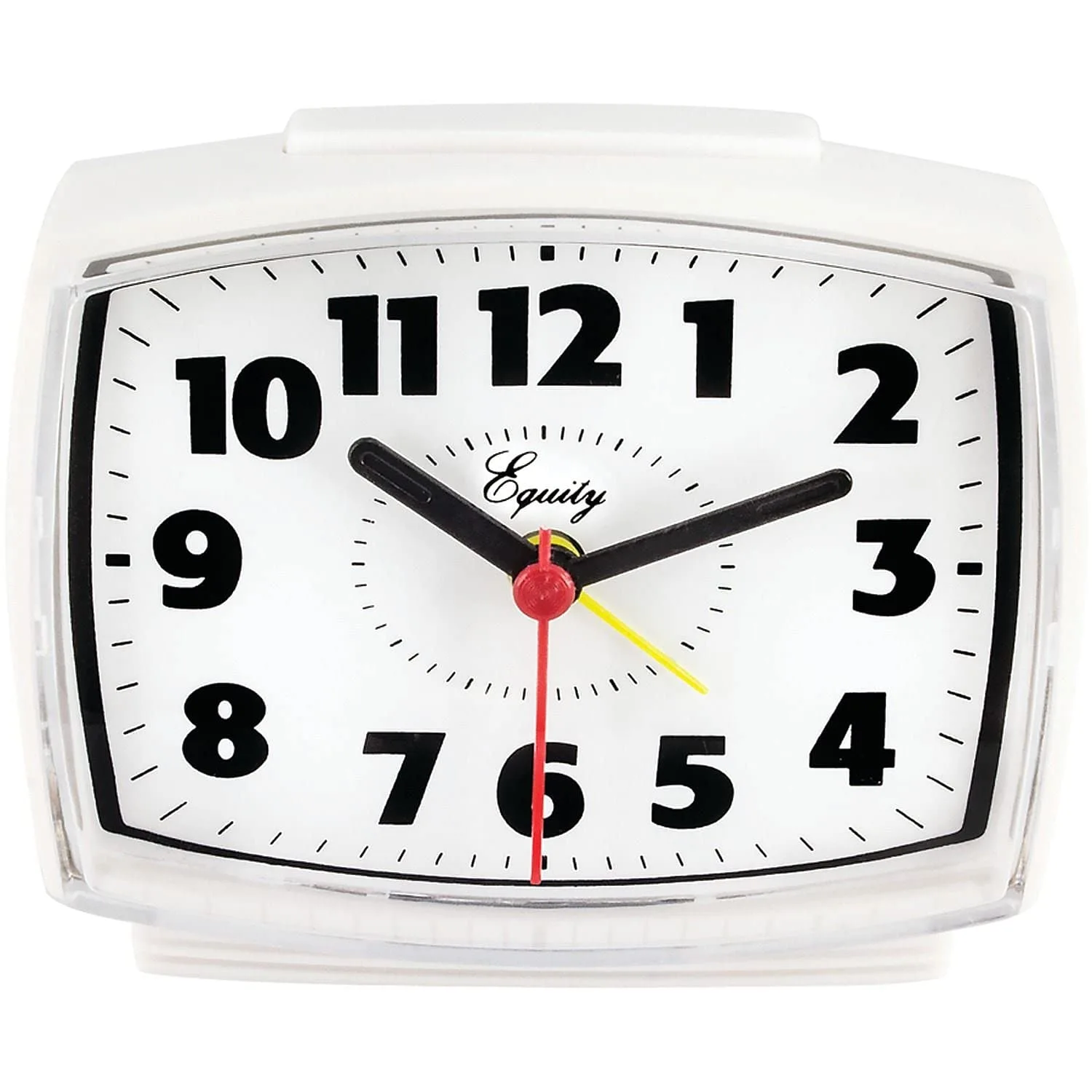 Equity 33100 Electric Silent Analog Alarm Clock with Lighted Dial Pack of 1