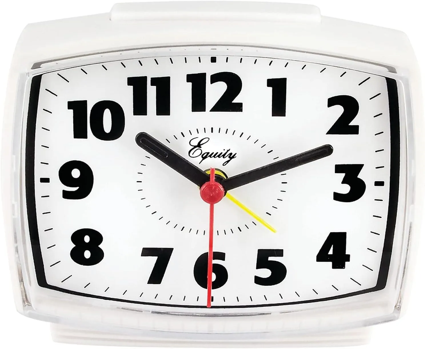 Equity 33100 Electric Silent Analog Alarm Clock with Lighted Dial Pack of 1