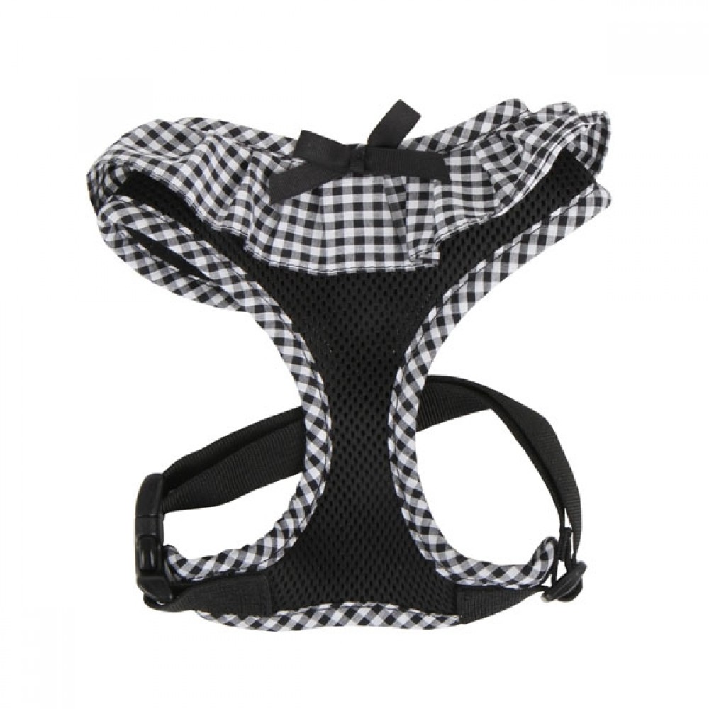 PUPPIA VIVIEN HARNESS A BLACK S Neck 9.5" Chest 12-17.5" PUPPIA VIVIEN HARNESS A BLACK S Neck 9.5" Chest 12-17.5"