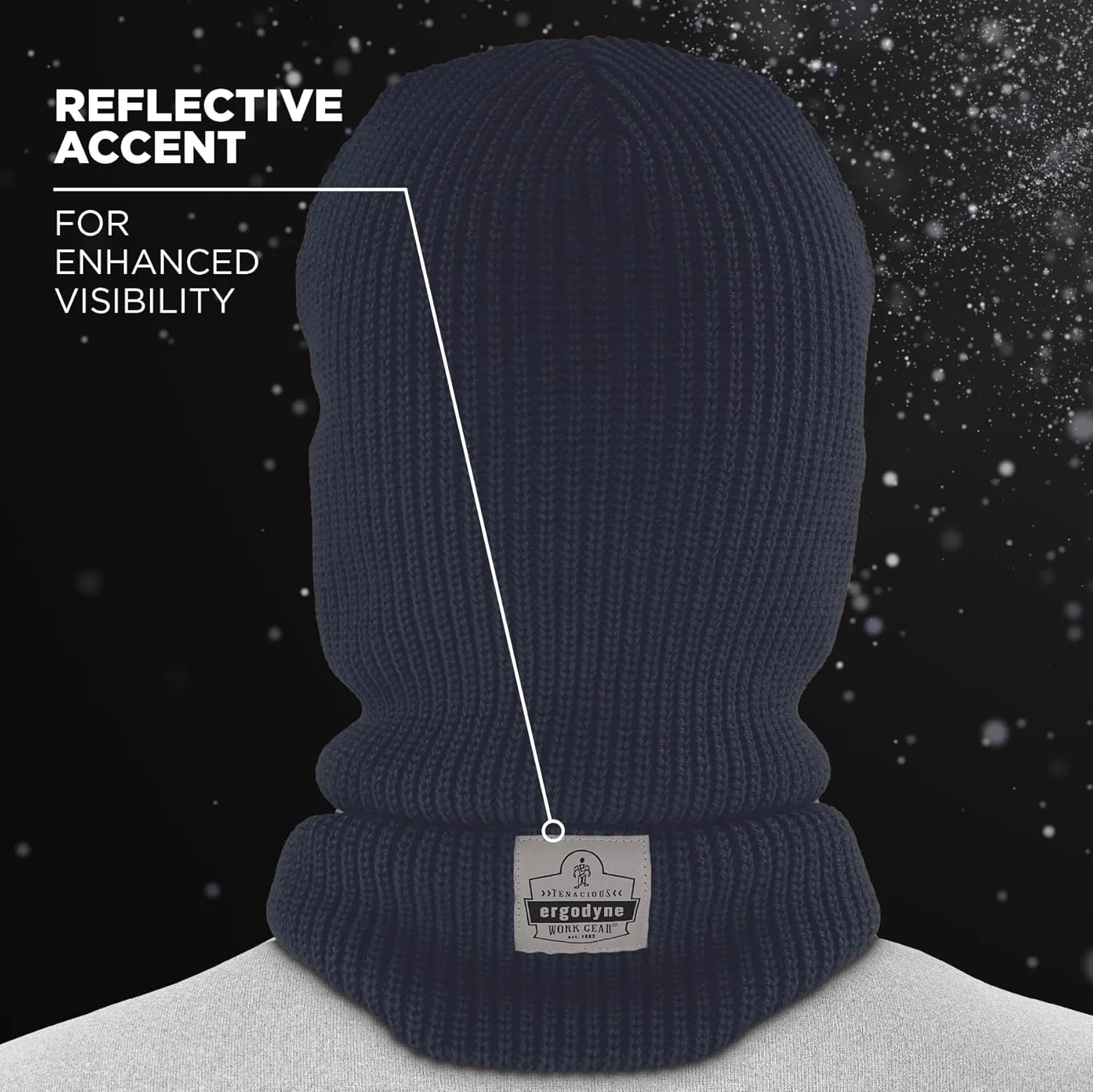 ERGODYNE N-Ferno 6829 2-Layer Acrylic Rib Knit Balaclava
