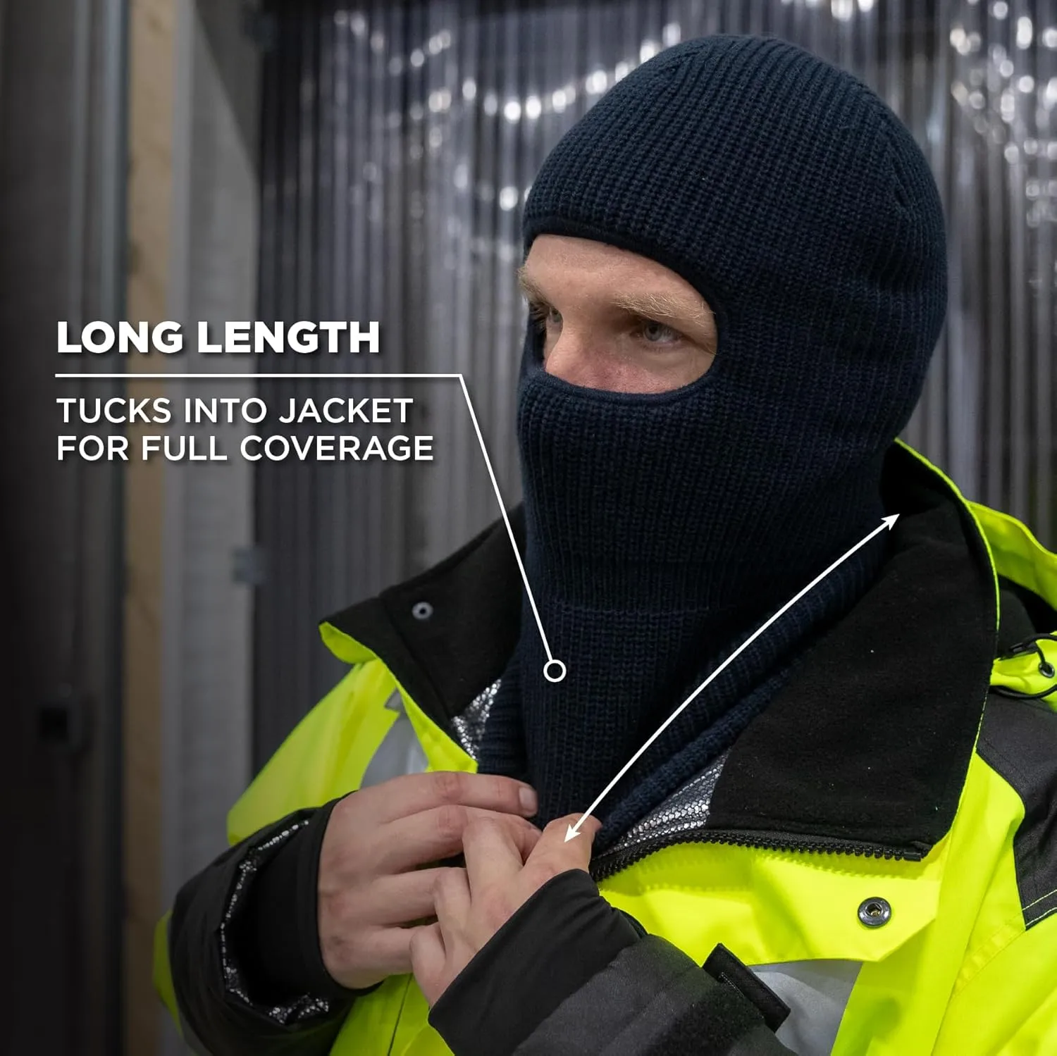 ERGODYNE N-Ferno 6829 2-Layer Acrylic Rib Knit Balaclava