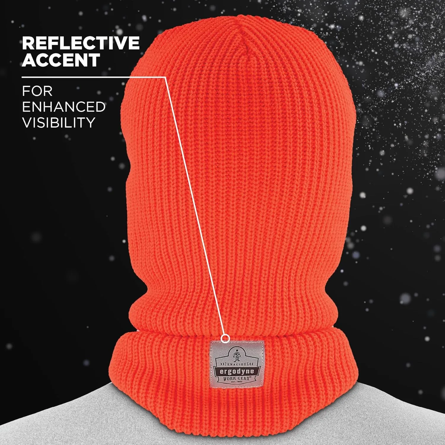 ERGODYNE N-Ferno 6829 2-Layer Acrylic Rib Knit Balaclava