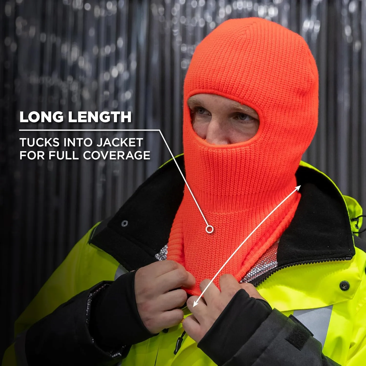 ERGODYNE N-Ferno 6829 2-Layer Acrylic Rib Knit Balaclava