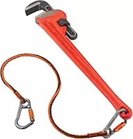 Ergodyne - 19828 Shock Absorbing Tool Lanyard with Two Locking Aluminum Carabiners, Tool Weight Capacity 15lbs, Squids 3118