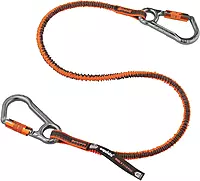 Ergodyne - 19828 Shock Absorbing Tool Lanyard with Two Locking Aluminum Carabiners, Tool Weight Capacity 15lbs, Squids 3118