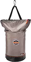 Ergodyne Arsenal 5973 Large Nylon Hoist Bucket Tool Bag - D-Rings, Zipper Top, Gray