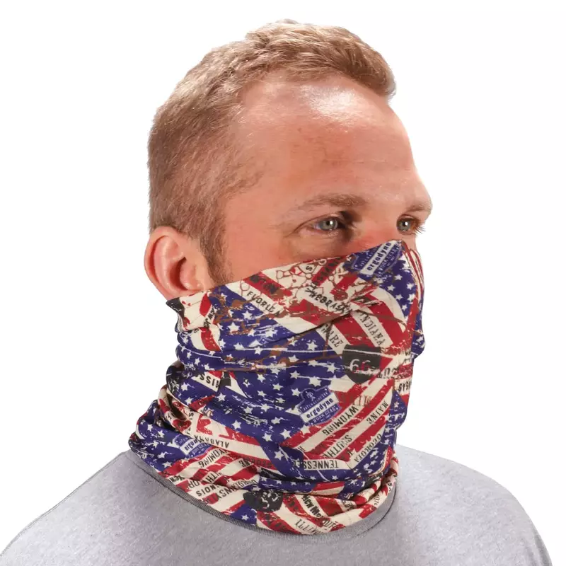 Ergodyne Chill-Its 6485 Multi-Band (Stars & Stripes) — Cooling Headband/Neck Gaiter