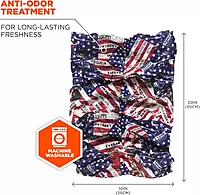 Ergodyne Chill-Its 6485 Multi-Band (Stars & Stripes) — Cooling Headband/Neck Gaiter