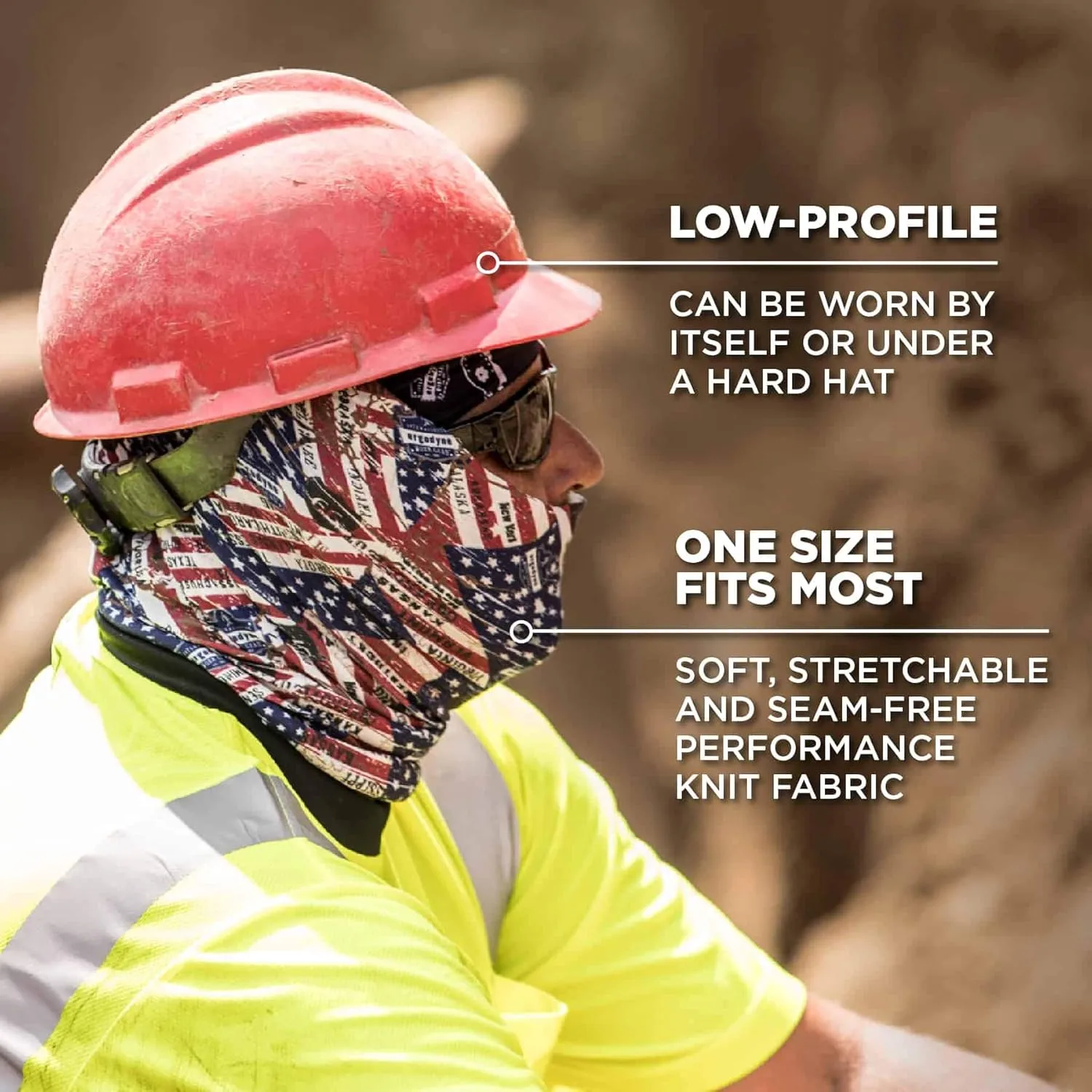 Ergodyne Chill-Its 6485 Multi-Band (Stars & Stripes) — Cooling Headband/Neck Gaiter