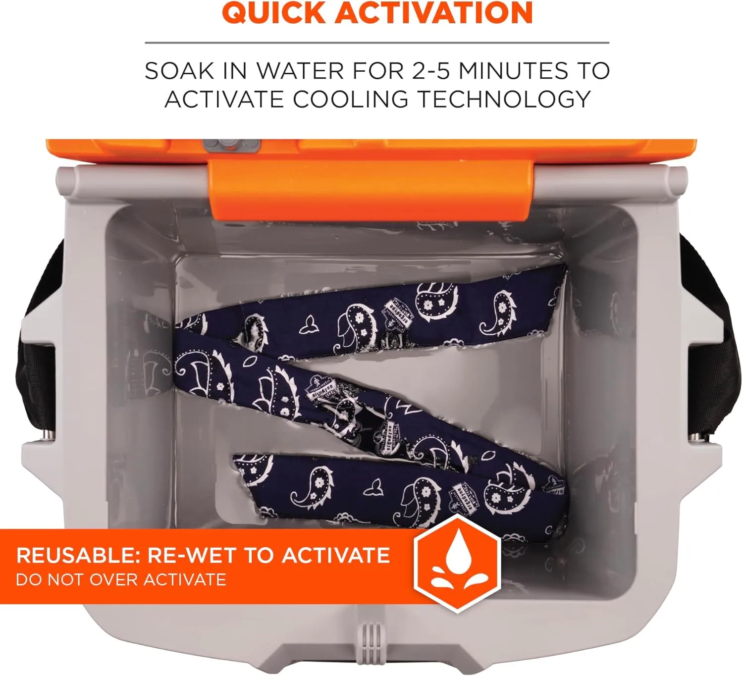 Ergodyne Chill-Its 6705 Evaporative Cooling Bandana