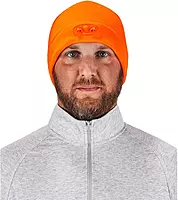 Ergodyne N-Ferno 6804 LED Light Fleece Skull Cap Beanie Hat, Orange, One Size