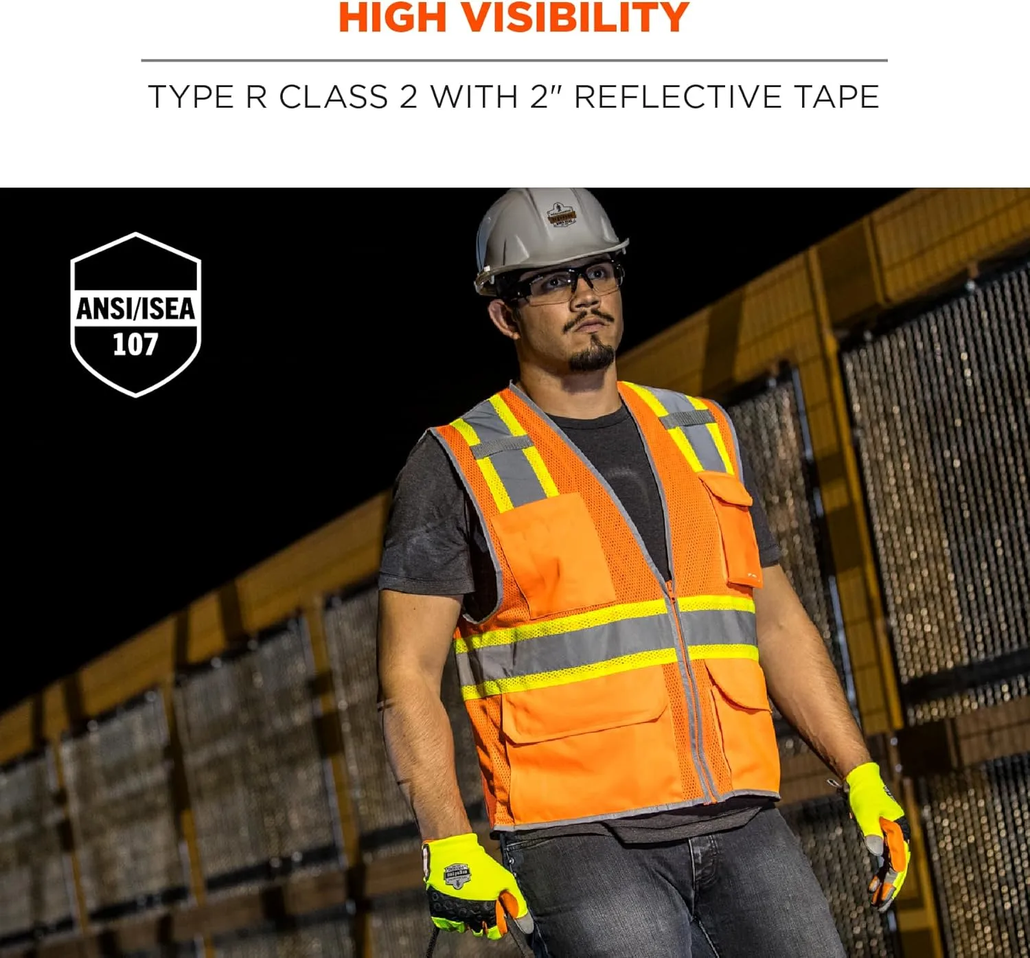 Ergodyne GloWear 8246Z Two-Tone Mesh High-Visibility Safety Vest