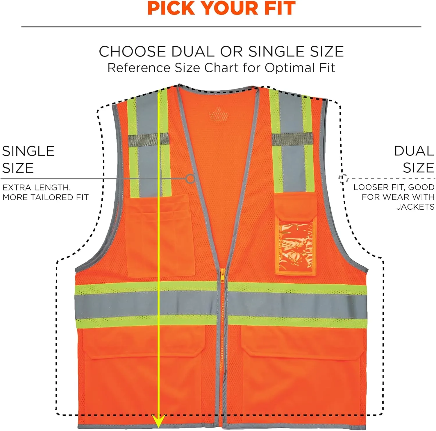 Ergodyne GloWear 8246Z Two-Tone Mesh High-Visibility Safety Vest