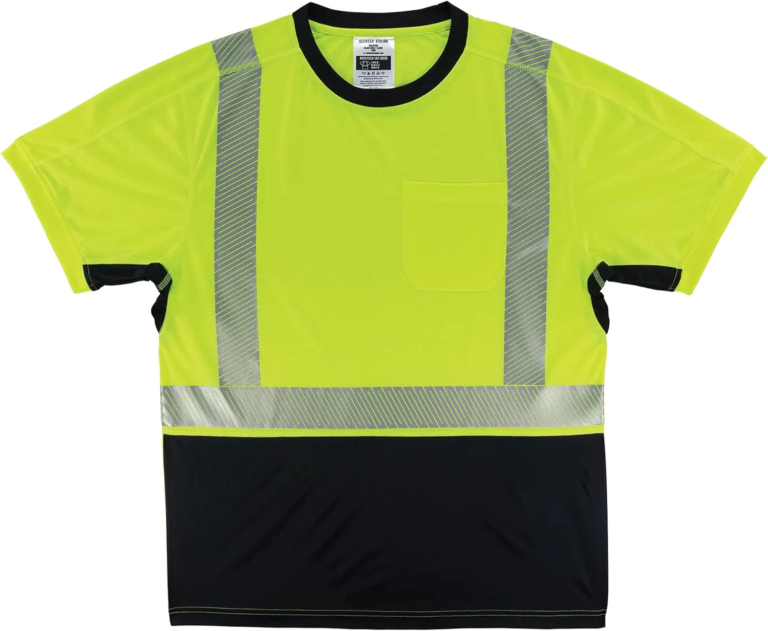 ERGODYNE GloWear 8283BK Lightweight Hi-Vis T-Shirt